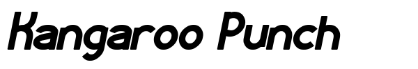Kangaroo Punch font preview
